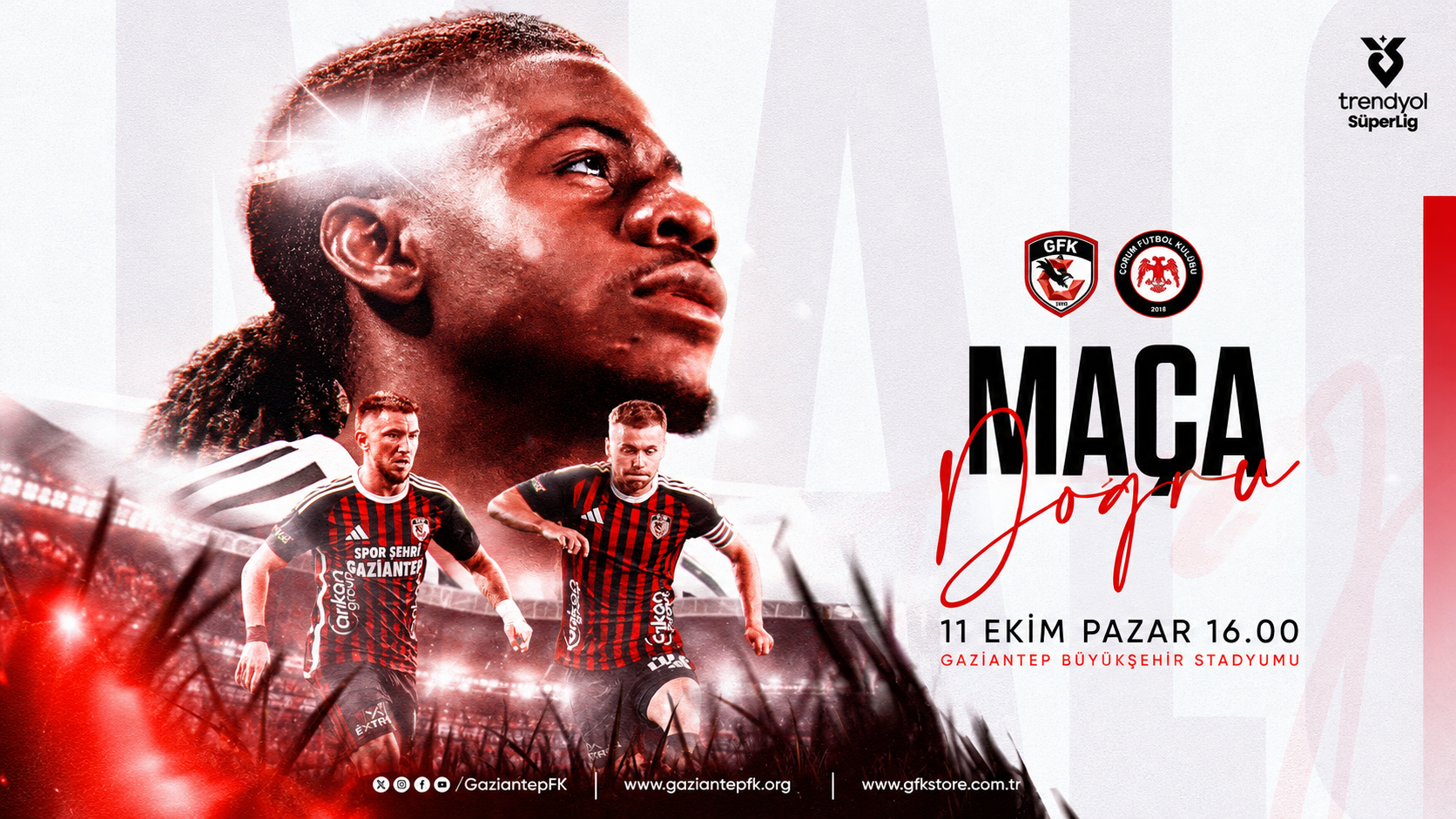 MAÇA DOĞRU | Gaziantep FK - Çorum FK - 10 Eki, 2026