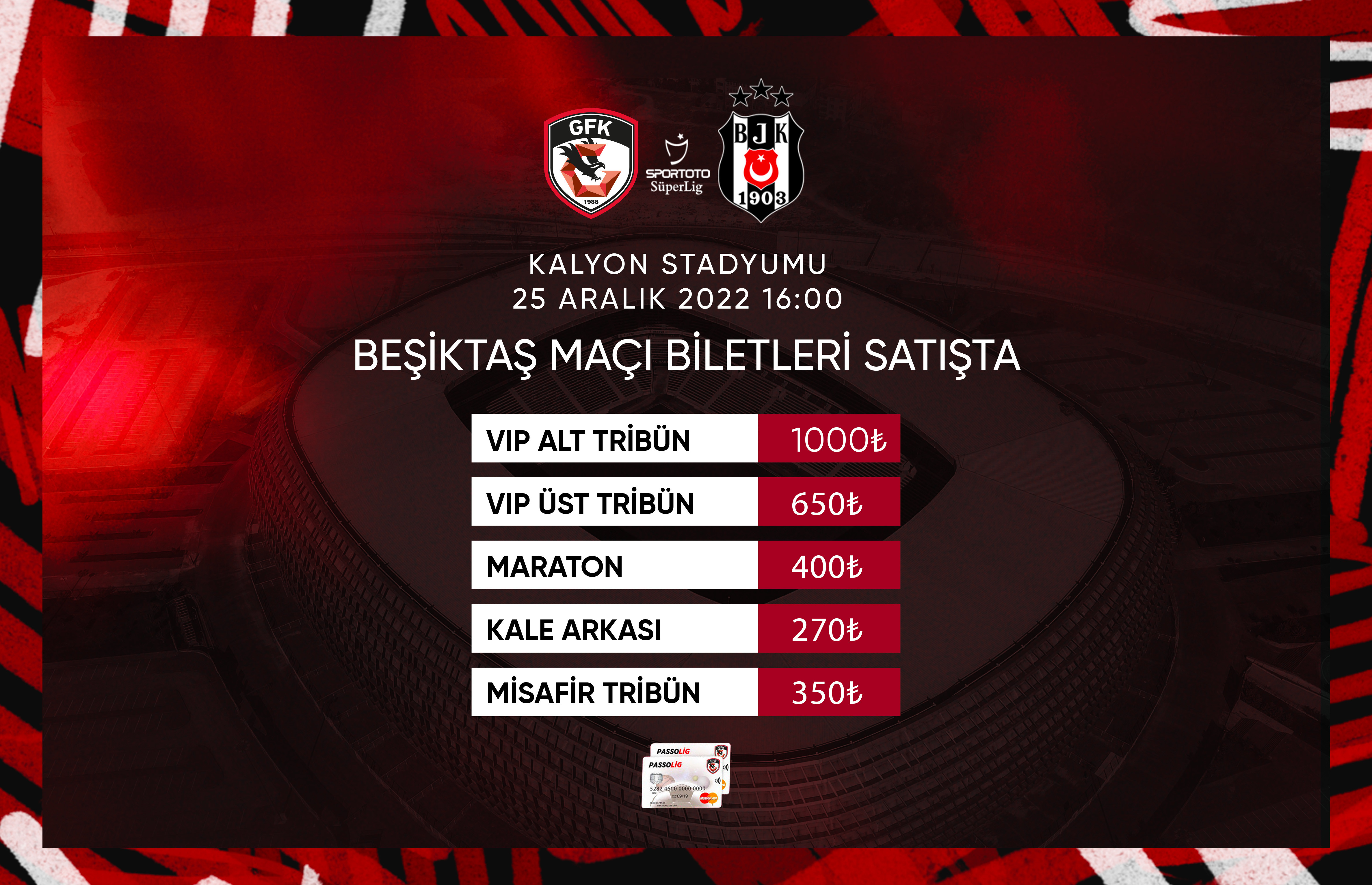 Beşiktaş JK on X: Gaziantep FK Maçı Biletleri Satışa Sunuldu 🔗    / X