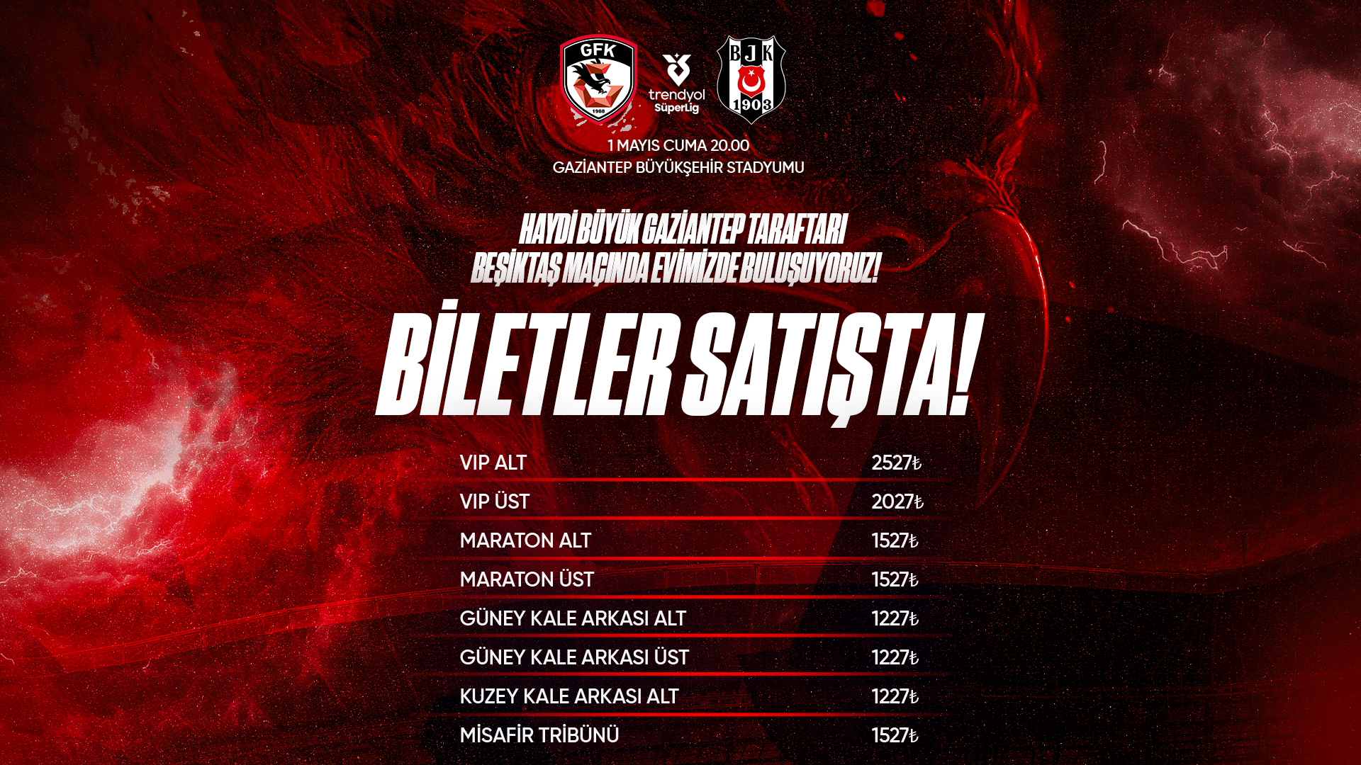 BEŞİKTAŞ MAÇI BİLETLERİ SATIŞTA - 28 Nis, 2026