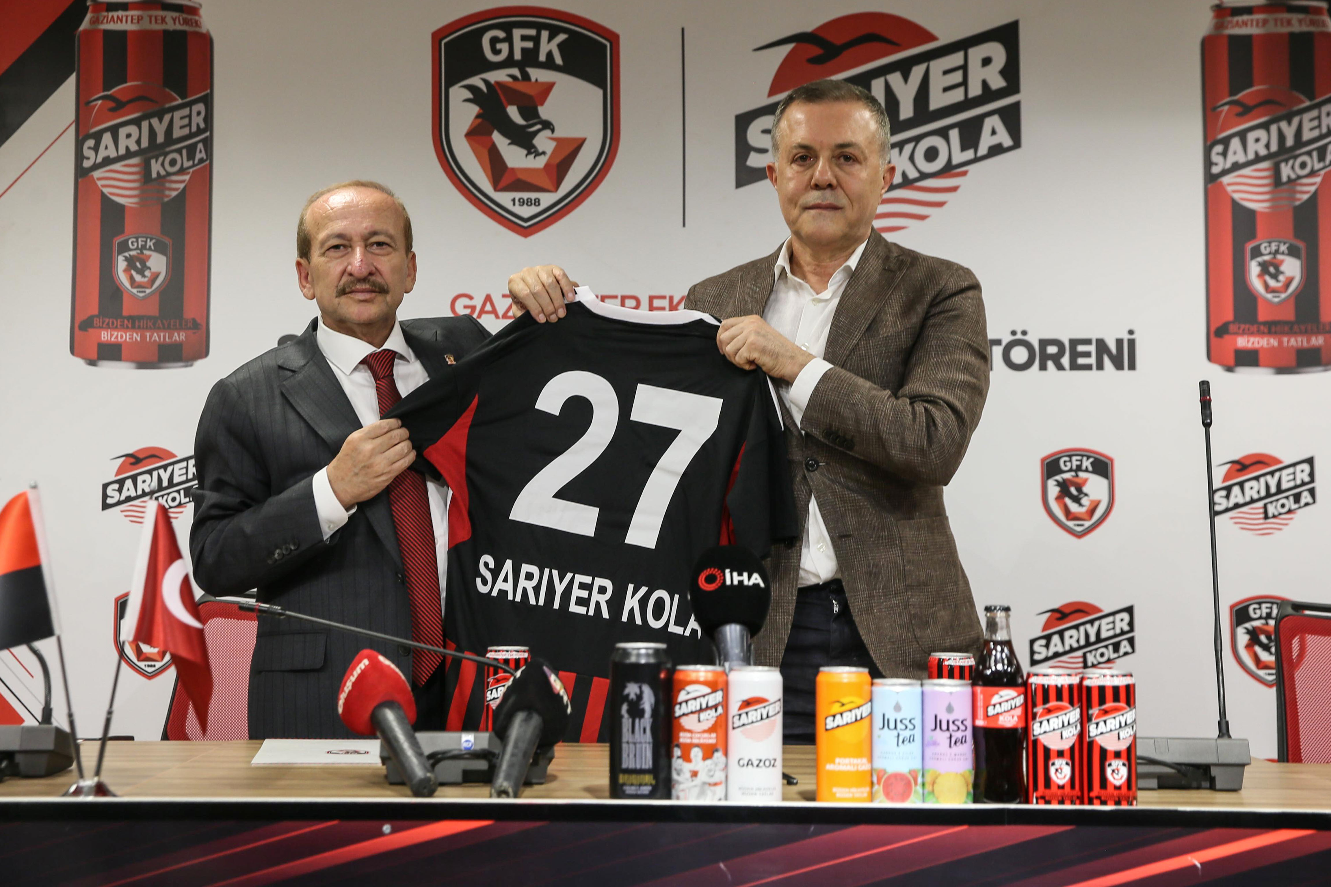 SARIYER KOLA GAZİANTEP FUTBOL KULÜBÜMÜZÜN KONÇ SPONSORU OLDU