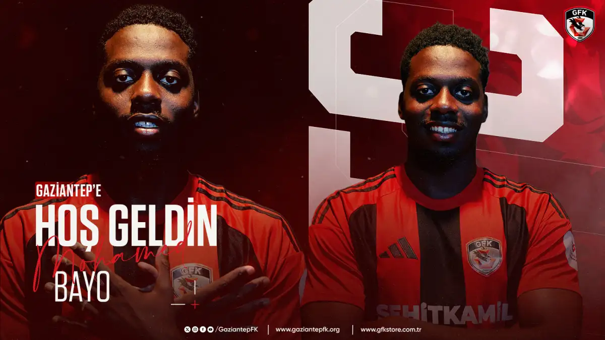 Gaziantep FK, Muhammed Bayo'yu kadrosuna kattı! bayo yatay