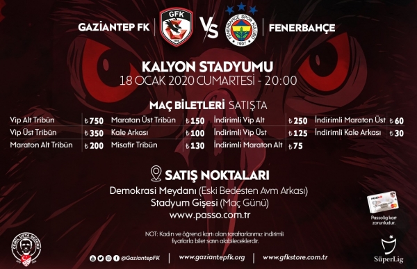 FENERBAHÇE MAÇI BİLETLERİ SATIŞA ÇIKIYOR